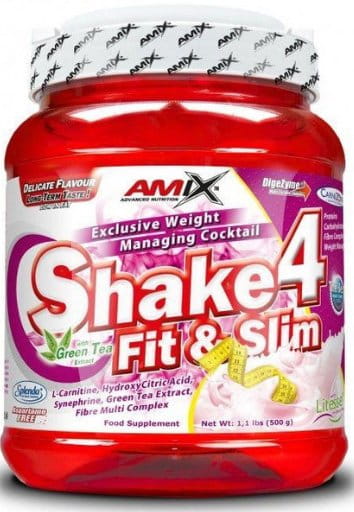 Proteínové prášky Amix Shake 4 Fit&Slim 1000g - Vanilla