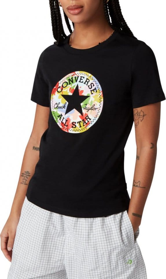 Tričko Converse Converse Flower Chuck Patch Damen T-Shirt F001