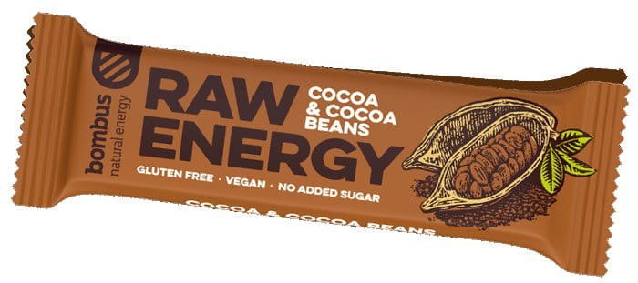 Tyčinka BOMBUS Raw energy - Cocoa beans50g
