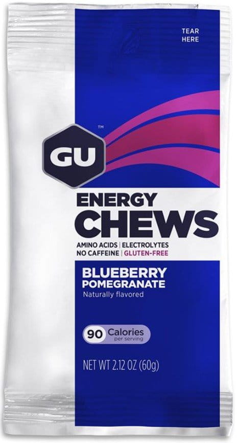 Energetické gély GU Energy Chews 60 g Blueberry Pomegr