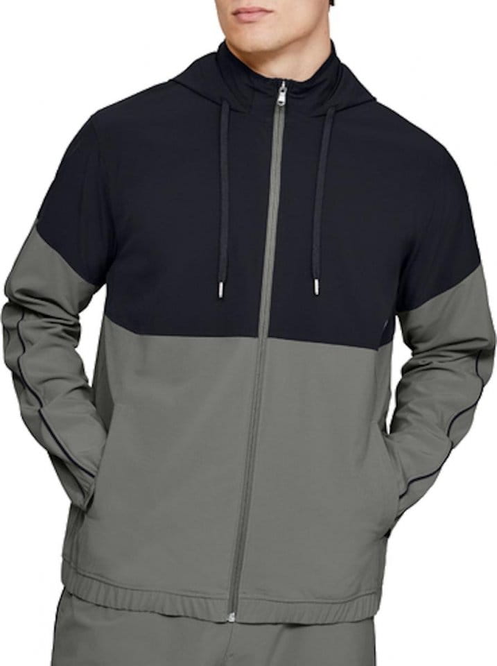Mikina s kapucňou Under Armour Athlete Recovery Woven Warm Up Top
