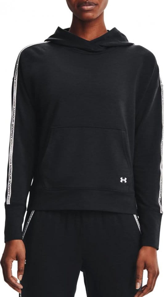 Mikina s kapucňou Under Armour UA Rival Terry Taped Hoodie-BLK