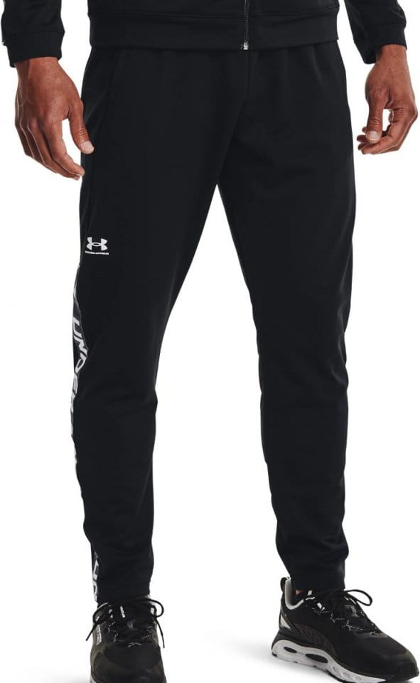 Nohavice Under Armour UA TRICOT FASHION TRACK PANT-BLK