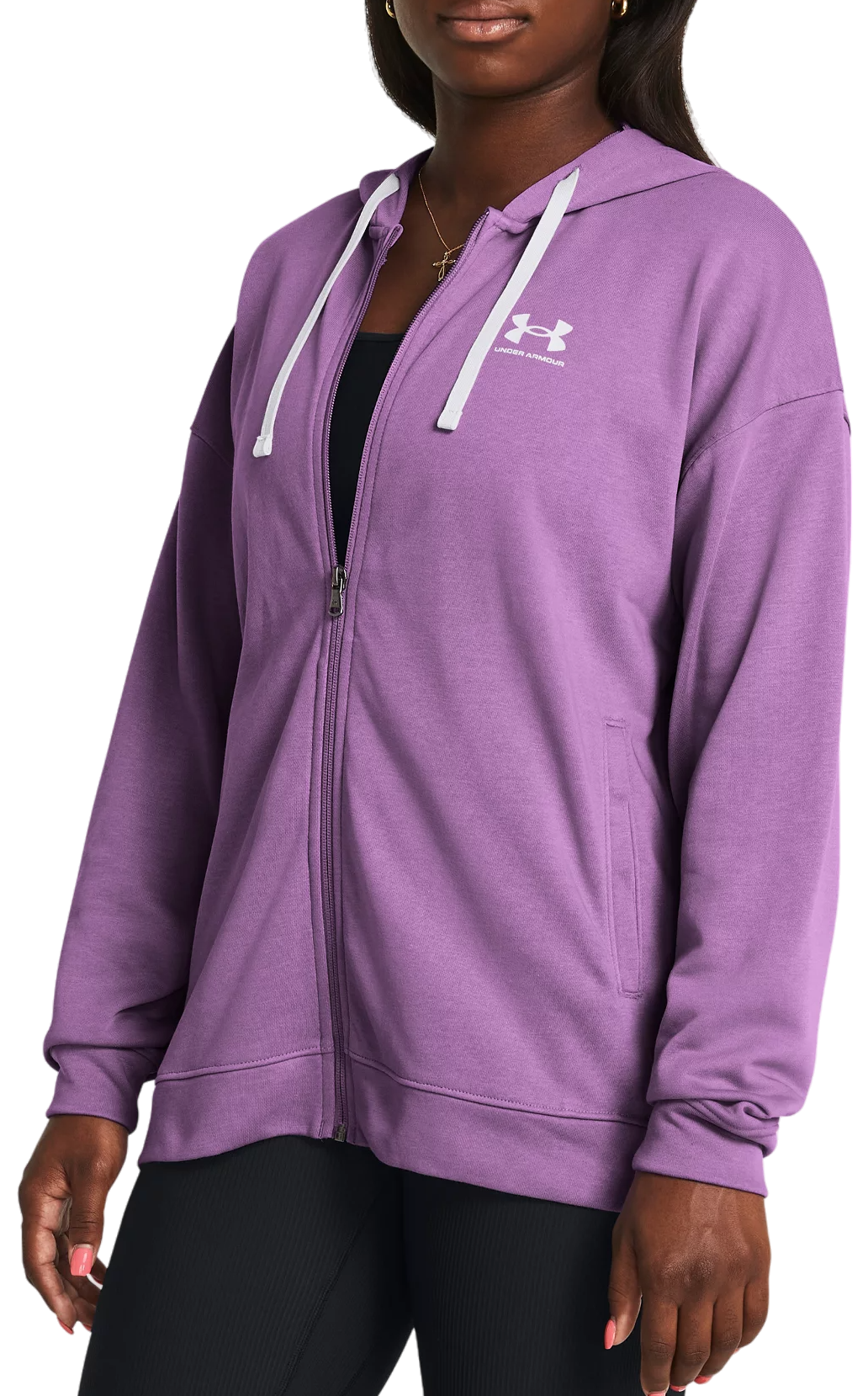 Mikina s kapucňou Under Armour Rival Terry Oversized Full-Zip Hoodie