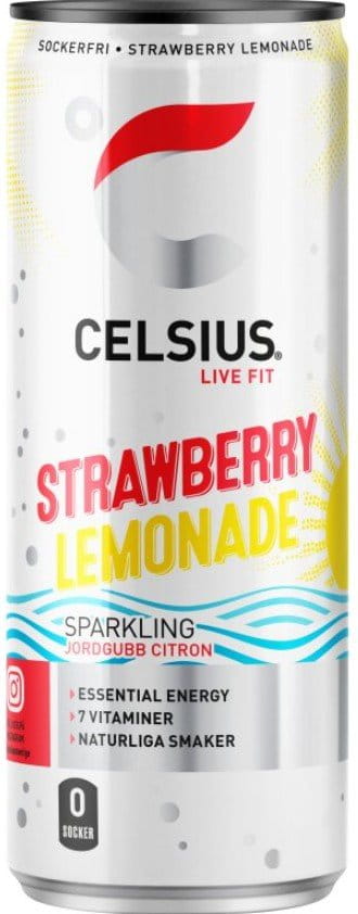 Power a drinky Celsius Energy Drink Strawberry Lemonade 355ml