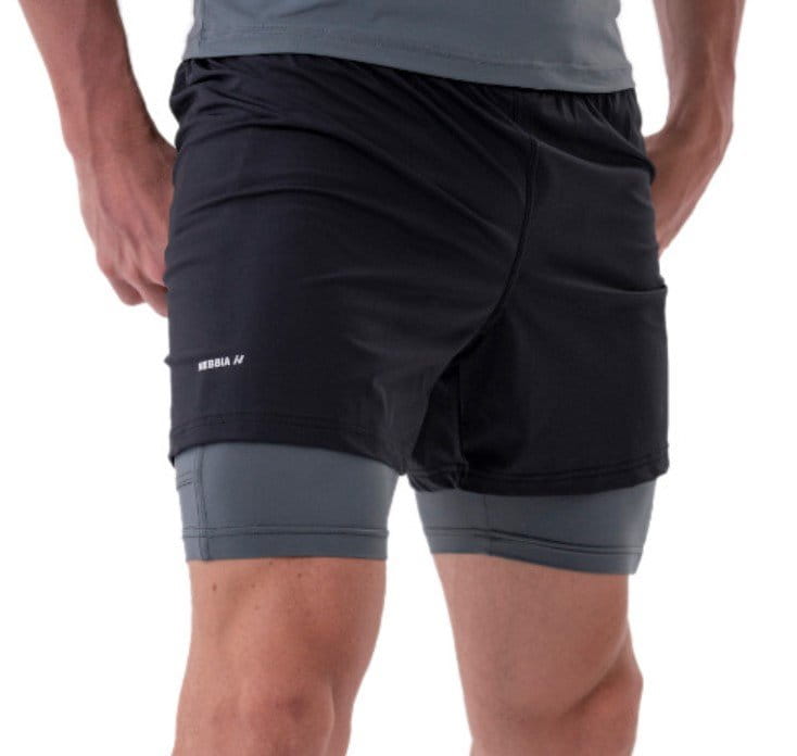 Šortky Nebbia Double-Layer Shorts with Smart Pockets