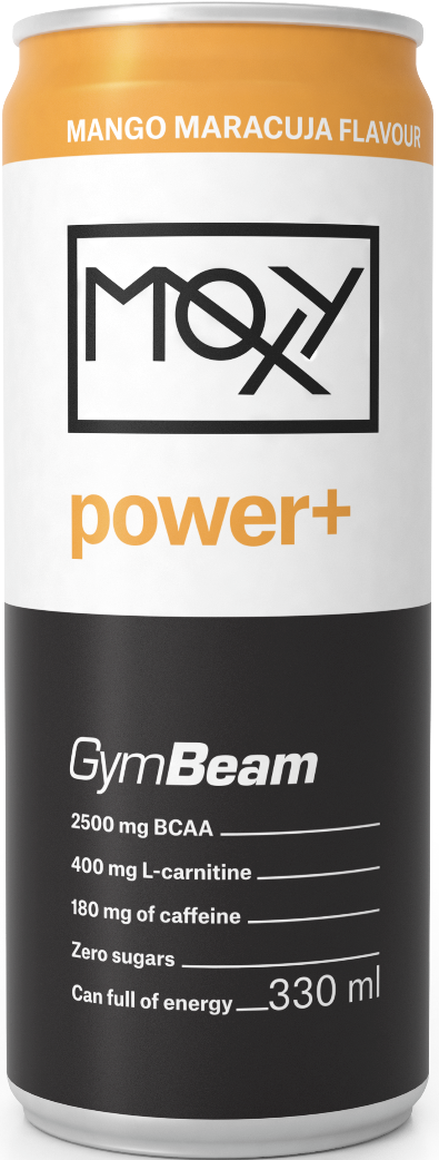 Energetický nápoj GymBeam Moxy Power+ Energy Drink 330 ml mango maracuja