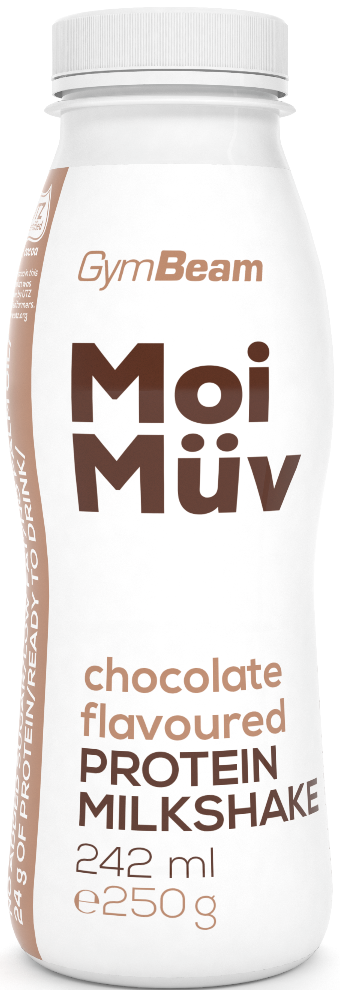Proteínový mliečny nápoj GymBeam MoiMüv 242 ml čokoláda