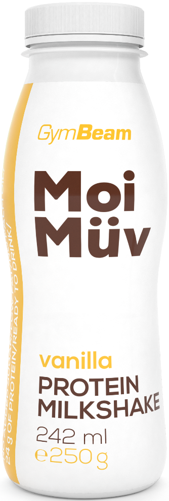 Proteínový mliečny nápoj GymBeam MoiMüv 242 ml vanilka