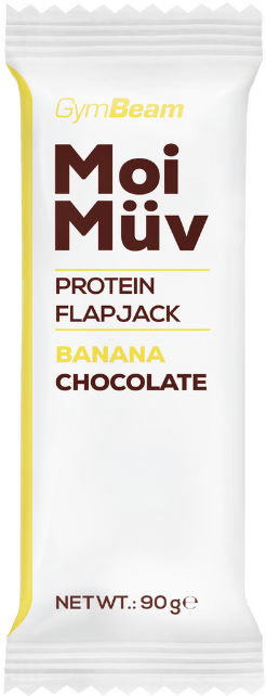 Proteínová tyčinka GymBeam Flapjack 90 g banán čokoláda