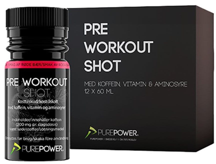 Nápoj Pure Power Pre Workout Shot 60 ml