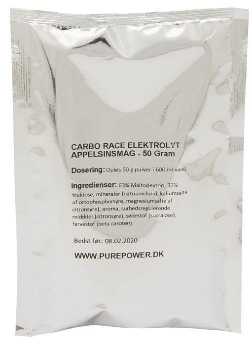 a energy drinky Pure Power Carbo Race Electrolyte Orange 50g