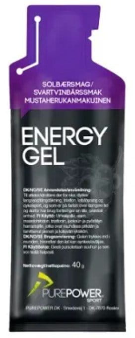 Energetické gély Pure Power Energy Gel Blackcurrants 40 g