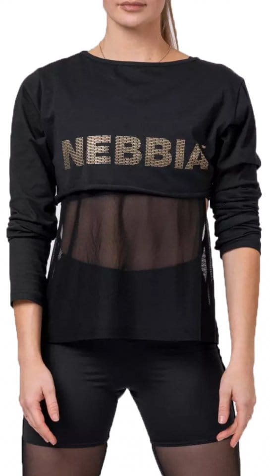 Tričko s dlhým rukávom Nebbia INTENSE MESH T-SHIRT
