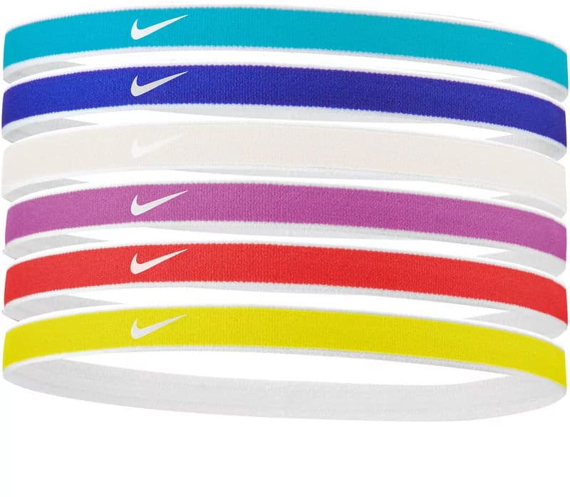 Čelenka Nike Swoosh Sport Headbands 6 PK Tipped