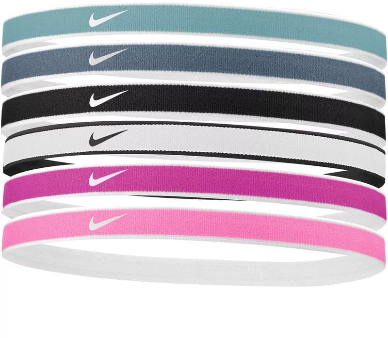 Čelenka Nike Swoosh Sport Headbands 6 PK Tipped