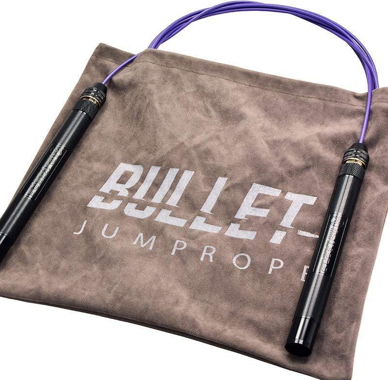 Švihadlo ELITE SRS Bullet FIT Jump Rope - Black Handles/Purple Cable