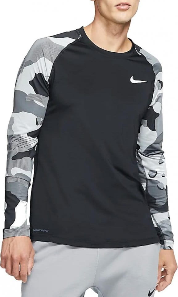 Tričko s dlhým rukávom Nike M NP TOP LS SLIM CAMO 1