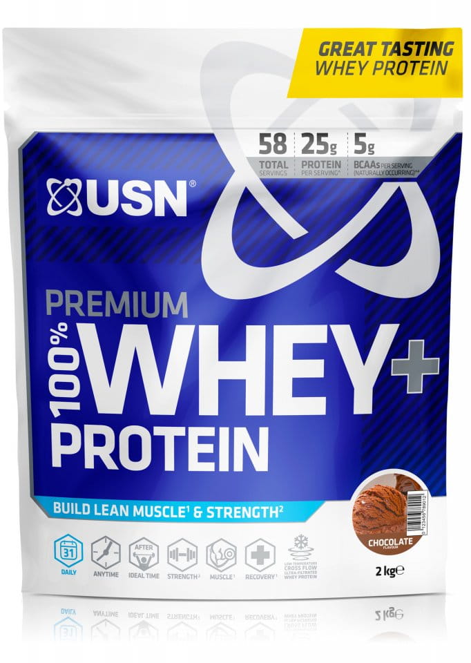 Srvátkový proteínový prášok USN 100% Premium 2kg wheytella