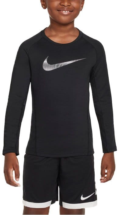 Tričko s dlhým rukávom Nike Pro Warm Crew Sweatshirt Kids