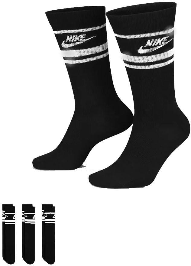 Ponožky Nike Essential Crew Stripe Socks Black