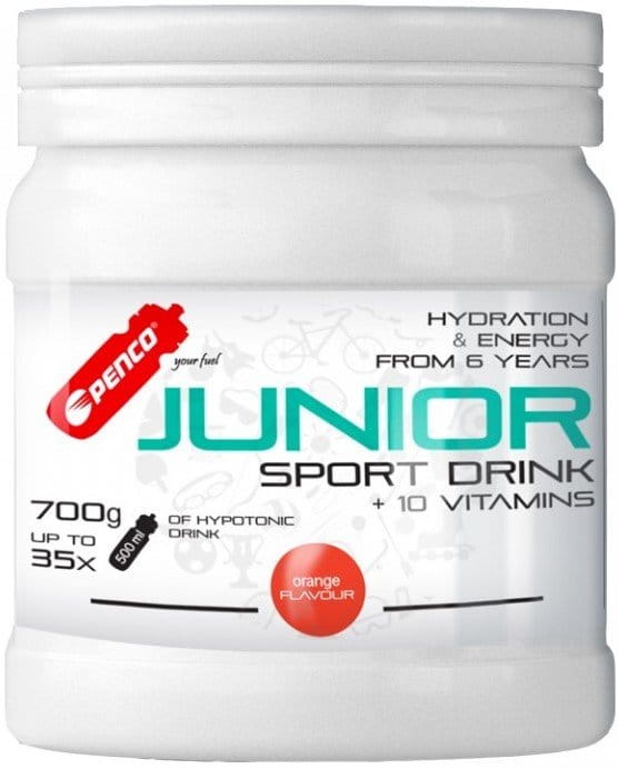 Iónový práškový nápoj pre deti Penco Junior Sport Drink 700g pomaranč
