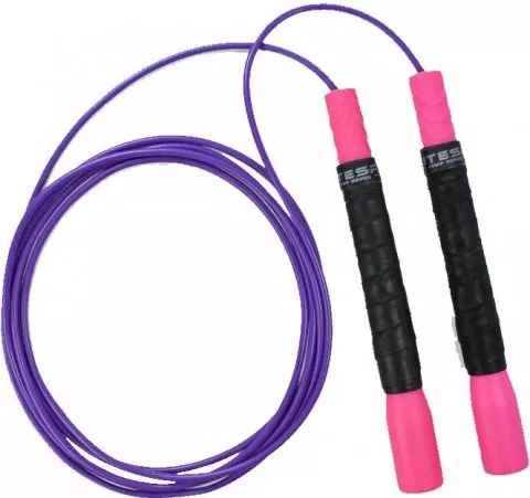 Pro Freestyle Jump Rope - Silver Handle/White Cable