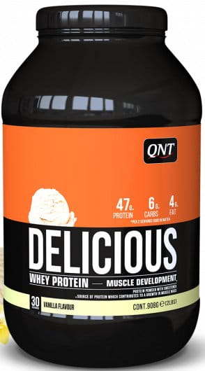 Proteínové prášky QNT Delicious Whey Protein Vanila - 908g