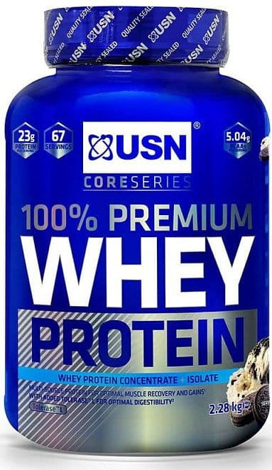 Srvátkový proteínový prášok USN 100% Premium 908g čokoláda